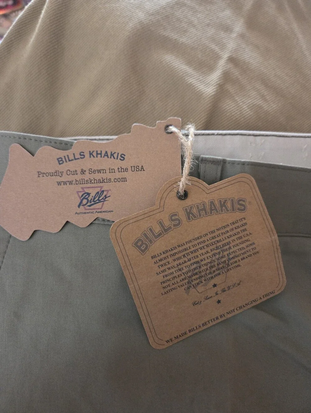 NWT Bills Khakis Stretch Twill Parker Chino Pants Green Men's 40 x 35  $248